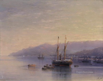 ヤルタ湾 1885 ロマンチックなイワン・アイヴァゾフスキー ロシア Oil Paintings